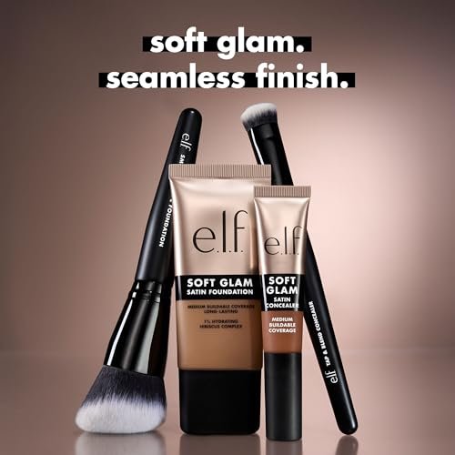 e.l.f. Smooth Swipe Foundation Brush – Face Makeup Brush for Natural Finish, Liquid & Cream Formulas, Vegan & Cruelty-Free - görsel 10
