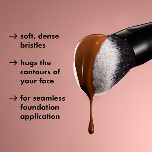 e.l.f. Smooth Swipe Foundation Brush – Face Makeup Brush for Natural Finish, Liquid & Cream Formulas, Vegan & Cruelty-Free - görsel 6