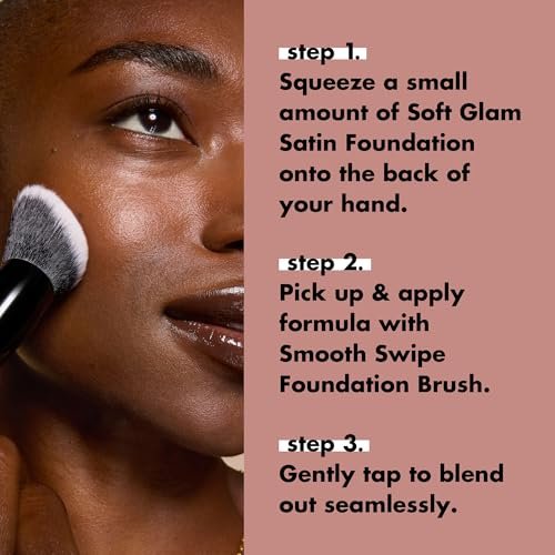 e.l.f. Smooth Swipe Foundation Brush – Face Makeup Brush for Natural Finish, Liquid & Cream Formulas, Vegan & Cruelty-Free - görsel 12