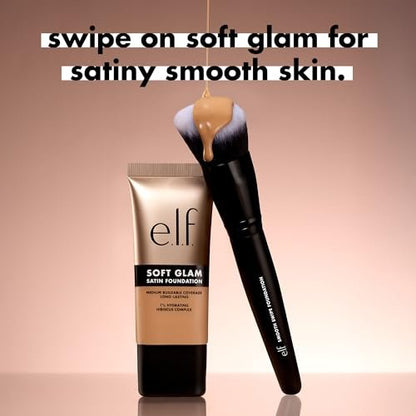 e.l.f. Smooth Swipe Foundation Brush – Face Makeup Brush for Natural Finish, Liquid & Cream Formulas, Vegan & Cruelty-Free