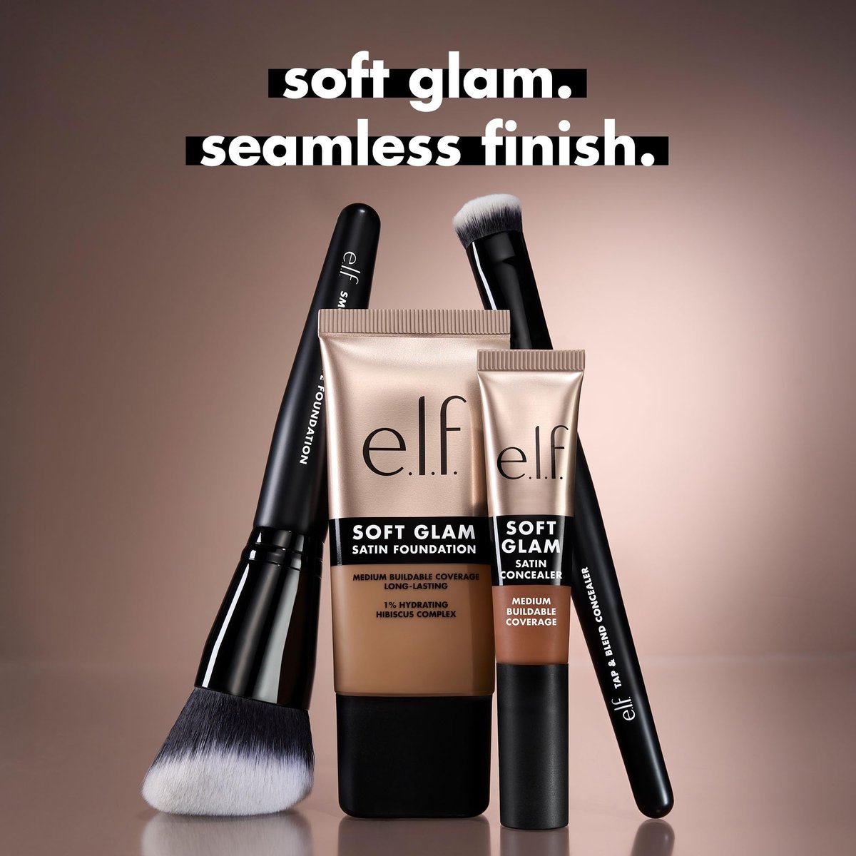 e.l.f. Smooth Swipe Foundation Brush – Face Makeup Brush for Natural Finish, Liquid & Cream Formulas, Vegan & Cruelty-Free - görsel 9