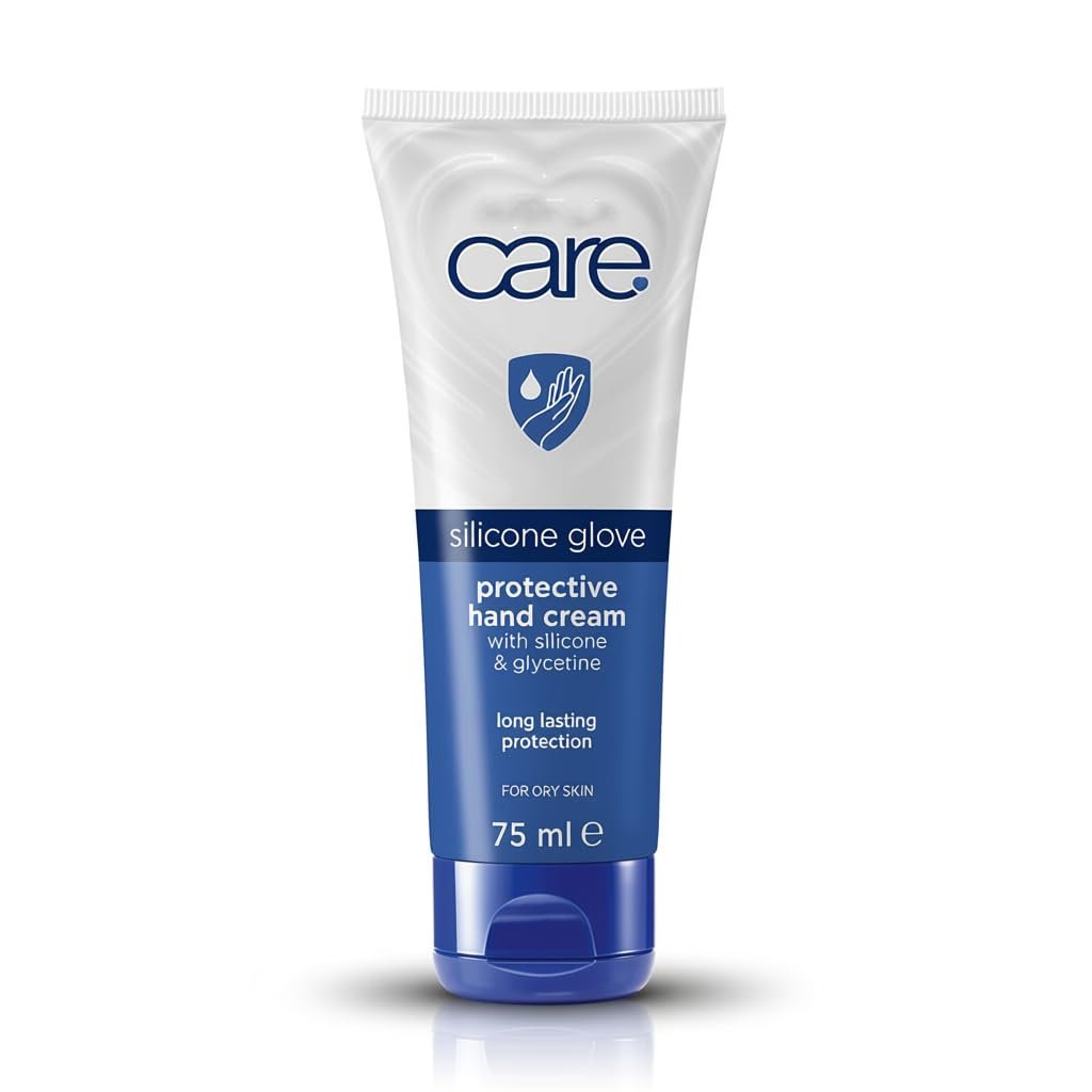 Care Silicone Glove Hand Cream with Glycerine, Almond Oil & Vitamin E - 2.5 fl oz Protective Moisturizing Barrier for Dry Skin - görsel 1