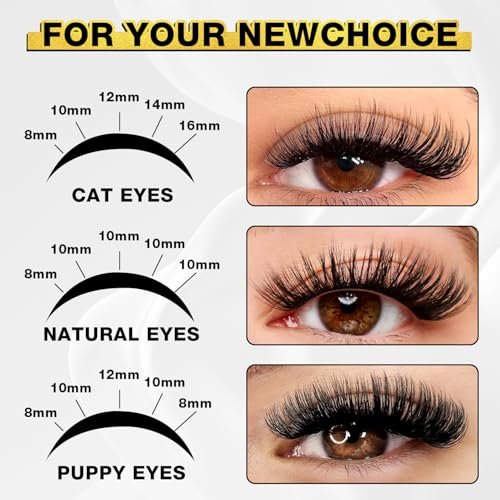 Self Adhesive Eyelashes - 150pcs No Glue Needed Eyelash Extensions 8-16mm Pre-Glued Lashes with Applicator Tweezers, Reusable Fake Eyelashes Clusters for Natural & Dramatic Looks for Beginners Avelisse