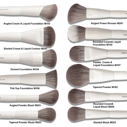 VYNESTRA 30-Piece Pro Grade Makeup Brush Set – Dense Ultra Soft Synthetic Bristles, Elegant Design for Foundation, Face Blending, Powder, Contour, Bronzer, Highlight, Concealer, Eyeshadow Avelisse