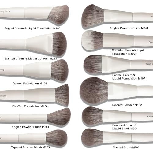 VYNESTRA 30-Piece Pro Grade Makeup Brush Set – Dense Ultra Soft Synthetic Bristles, Elegant Design for Foundation, Face Blending, Powder, Contour, Bronzer, Highlight, Concealer, Eyeshadow Avelisse