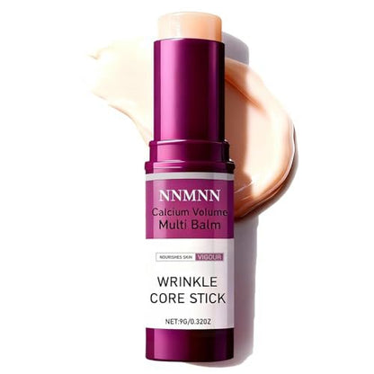 nnmnn Calcium Volume Multi Balm Stick - Hydrating & Firming Multi-Purpose Balm with Calcium Enriched Formula for Face, Eyes & Neck