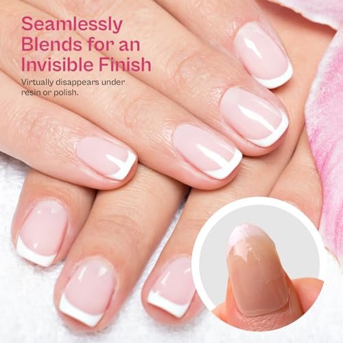 Silk Wrap for Nails 46cm Cracked Nail Repair Kit - Fingernail Repair Patches for Splits, Cracks and Chips - Broken or Damaged Nail Bandages in Mesh Sheets for Natural or Gel Manicures - görsel 8