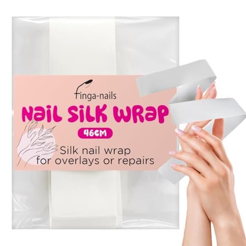 Silk Wrap for Nails 46cm Cracked Nail Repair Kit - Fingernail Repair Patches for Splits, Cracks and Chips - Broken or Damaged Nail Bandages in Mesh Sheets for Natural or Gel Manicures - görsel 2