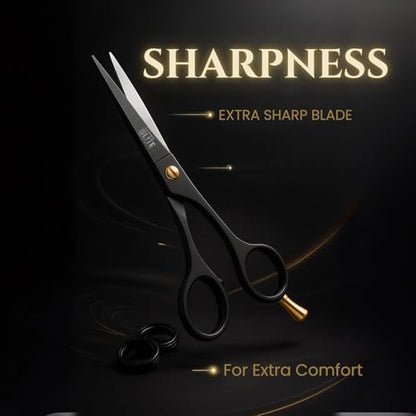 Professional Hair Cutting Scissors 6.5" – Premium High Carbon Stainless Steel Barber Shears for Men & Women – Sharp Ergonomic Hair Scissors for Salon & Home Use Avelisse