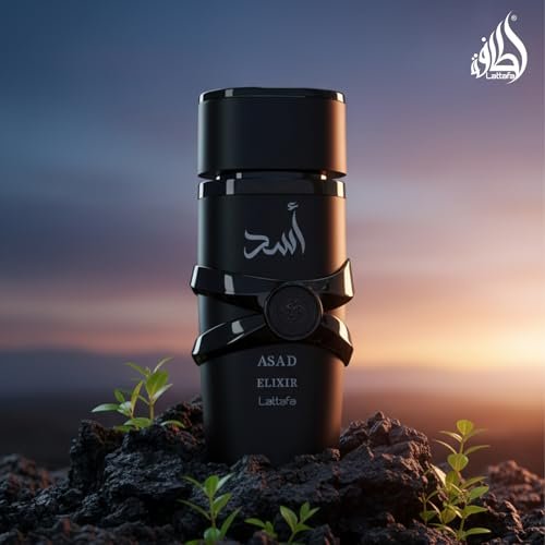 Lattafa Asad Elixir Eau de Parfum for Men – Spicy, Woody, Amber, Warm – Long-Lasting 3.4 oz (100 ml) - görsel 8