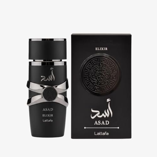 Lattafa Asad Elixir Eau de Parfum for Men – Spicy, Woody, Amber, Warm – Long-Lasting 3.4 oz (100 ml) - görsel 4