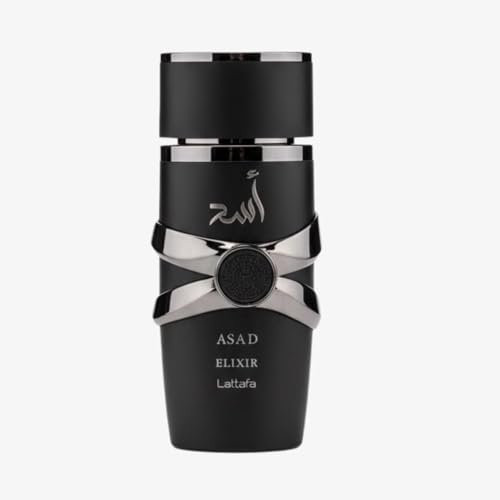 Lattafa Asad Elixir Eau de Parfum for Men – Spicy, Woody, Amber, Warm – Long-Lasting 3.4 oz (100 ml) - görsel 2