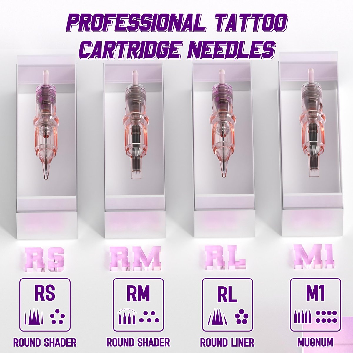 NEDPAIN Adjustable Wireless Tattoo Machine Pen Set - 1.47 Inch Screen, 1600mAh, 10V/10000 RPM, Memory Function - Complete Wireless Tattoo Gun Kit for Beginners and Artists (Violet) Avelisse