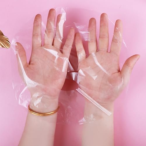 400-Pack Disposable Face Mask Sheets - Transparent Plastic Facial Wrap for Enhanced Skincare & At-Home Spa - görsel 12