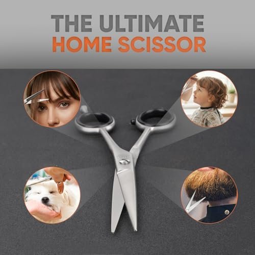 SIZZO G-MAT DULL Hair Cutting Scissors 6.5" | Professional Stainless Steel Shears for Barbers, Stylists, Men & Women - görsel 4
