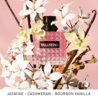 Valentino Perfume Mini Gift Set for Women: Born in Roma Donna Trio Discovery Set - Born in Roma Donna, Coral Fantasy, Green Stravaganza (0.2 fl oz Each) Avelisse