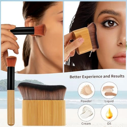 DEBETOOL 5 in 1 Self Tanner Mitt Applicator Kit – Professional Tanning Mitt & Back Applicator with Face Mitt & Body Brush for Streak-Free, Palm-Free Tan