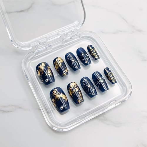 12 Pcs Clear Press on Nail Storage Box Set with 60 Double Sided Adhesive Tapes – Crystal Display Case for Nail Art Business & Salon - görsel 12