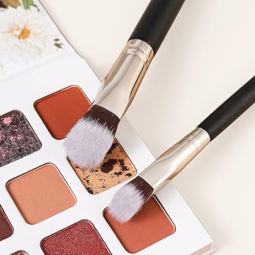 KINGMAS 3-Piece Angled Foundation Brush Set – Synthetic Bristles for Concealer, Contour, Bronzer & Blending - görsel 12