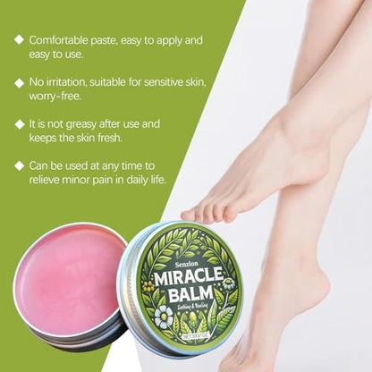 Senzion Official Balm 2 Pack - Natural Ingredients for Legs, Arms, Back | Senzion Miracle Balm