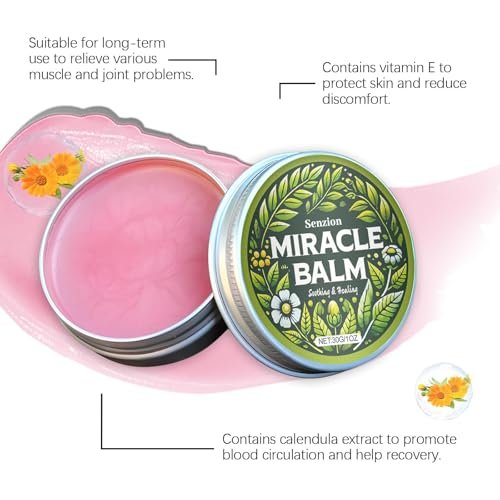 Senzion Official Balm 2 Pack - Natural Ingredients for Legs, Arms, Back | Senzion Miracle Balm - görsel 6