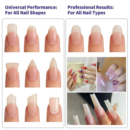 SWEET VIEW 14-Piece Nail File and Buffer Set - 100/180 & 180/240 Grit Emery Boards for Acrylic, Gel, and Natural Nails, with 1000/4000 Grit Buffer Block for High Shine