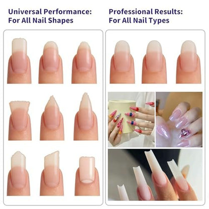 SWEET VIEW 14-Piece Nail File and Buffer Set - 100/180 & 180/240 Grit Emery Boards for Acrylic, Gel, and Natural Nails, with 1000/4000 Grit Buffer Block for High Shine