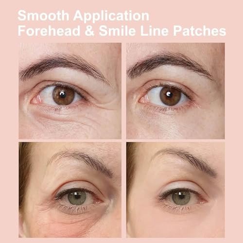 NOVALIFT Kunnozz Micro Eye Patches – Under Eye Patches for Puffy Eyes & Dark Circles, Smile Line & Forehead Hydrating Anti-Wrinkle Masks (2 Boxes, 3 Pairs Each) Avelisse