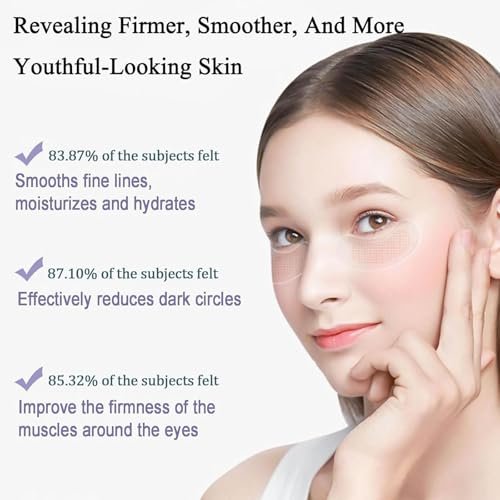 NOVALIFT Kunnozz Micro Eye Patches – Under Eye Patches for Puffy Eyes & Dark Circles, Smile Line & Forehead Hydrating Anti-Wrinkle Masks (2 Boxes, 3 Pairs Each) Avelisse