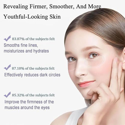 NOVALIFT Kunnozz Micro Eye Patches – Under Eye Patches for Puffy Eyes & Dark Circles, Smile Line & Forehead Hydrating Anti-Wrinkle Masks (2 Boxes, 3 Pairs Each) Avelisse