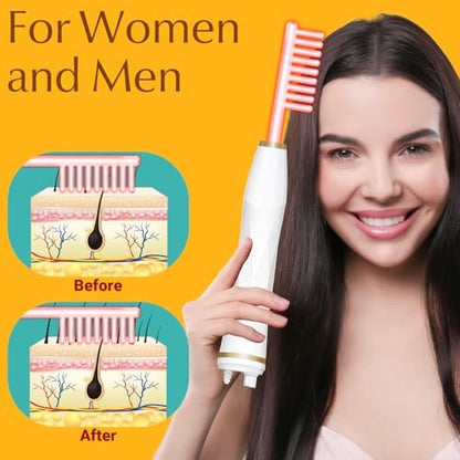 ANTMPO Hair Growth Comb – Gold Stimulating Scalp Massager for Hair Regrowth Avelisse