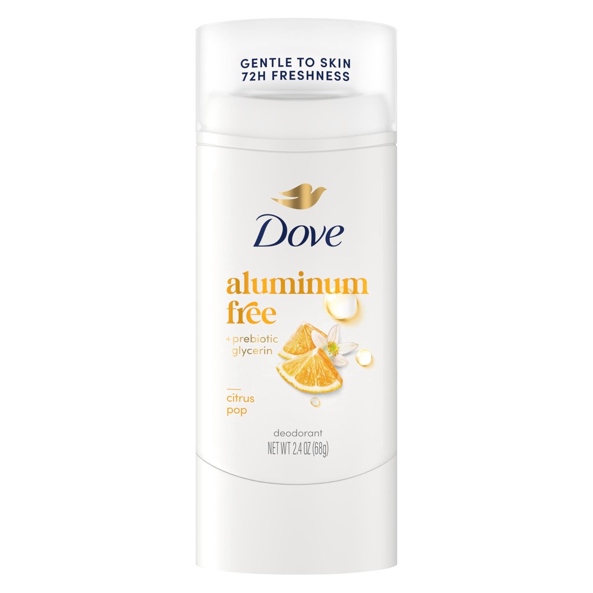 Dove Deodorant Stick Citrus Pop, Aluminum Free 72 Hour Odor Protection for Women & Men, 2.4 oz - görsel 1