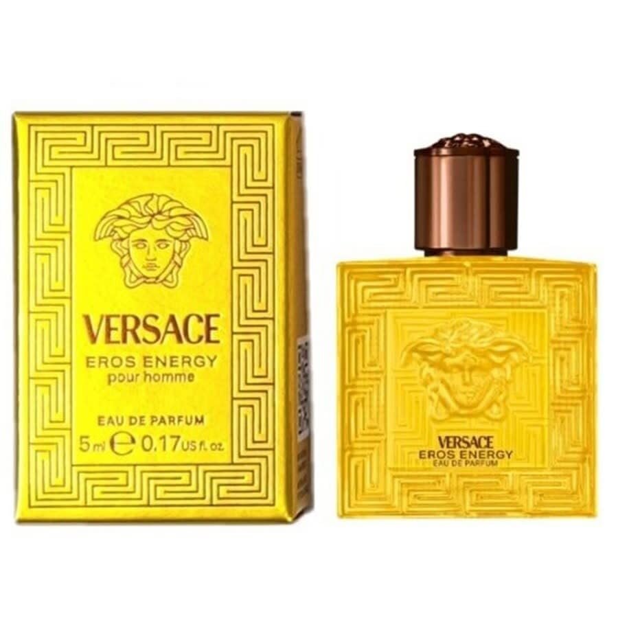 Versace Eros Energy Mini Cologne for Men - Yellow EDP Splash 0.17 oz Sample Size Avelisse
