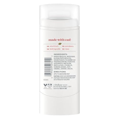 Dove Deodorant Stick Berry Spritz - 72 Hour Odor Protection, Aluminum Free, 2.4 oz