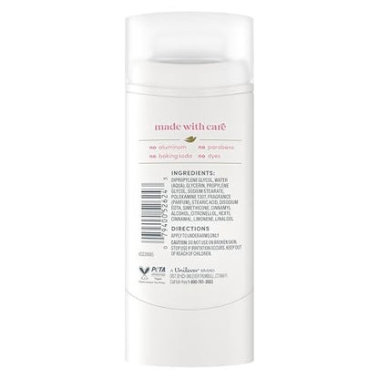 Dove Deodorant Stick Rose Mist - 72 Hour Odor Protection, Aluminum Free, 2.4 oz