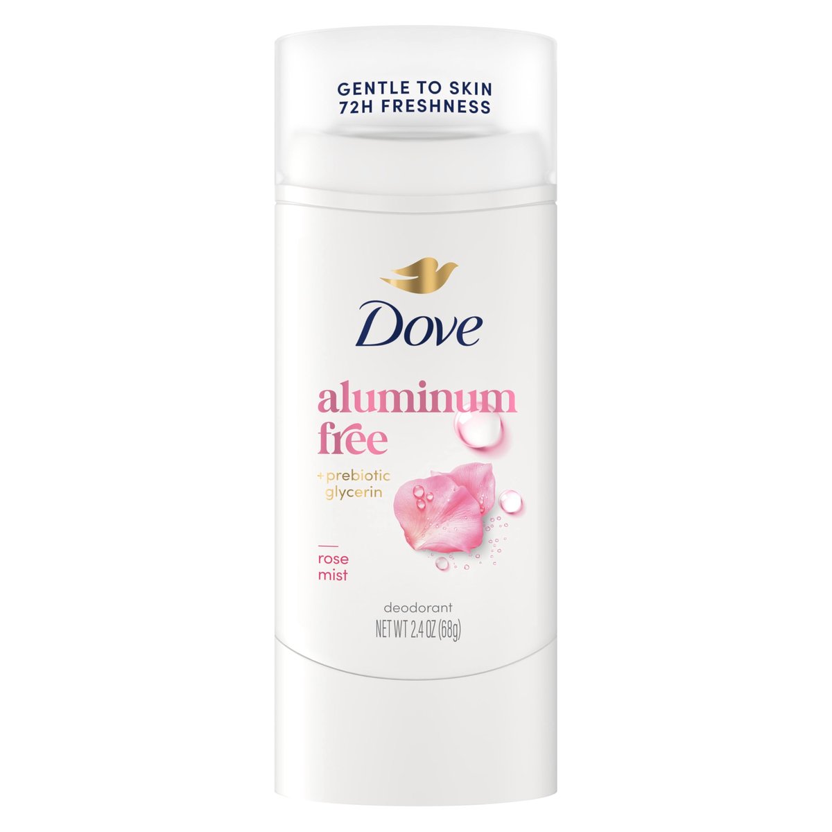 Dove Deodorant Stick Rose Mist - 72 Hour Odor Protection, Aluminum Free, 2.4 oz - görsel 1