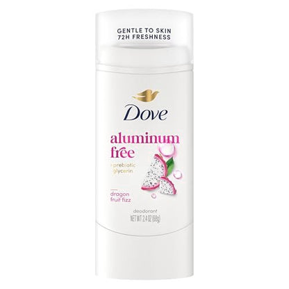 Dove Deodorant Stick Dragon Fruit Fizz - 72 Hour Odor Protection, Aluminum Free, 2.4 oz