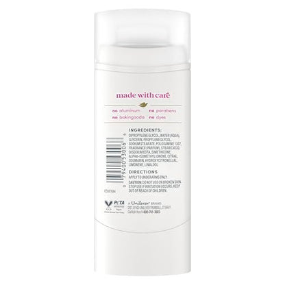 Dove Deodorant Stick Dragon Fruit Fizz - 72 Hour Odor Protection, Aluminum Free, 2.4 oz