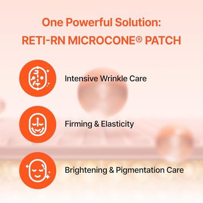ACROPASS RETI-RN Microcone Wrinkle Patches – Deep Wrinkle Treatment with PDRN 10,000 ppm, Retinol, Hyaluronic Acid – Anti-Aging Slim Type, 6 Count Avelisse