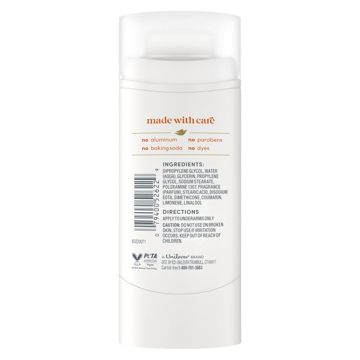 Dove Deodorant Stick Sparkling Vanilla - 72 Hour Odor Protection, Aluminum Free, 2.4 oz - görsel 3