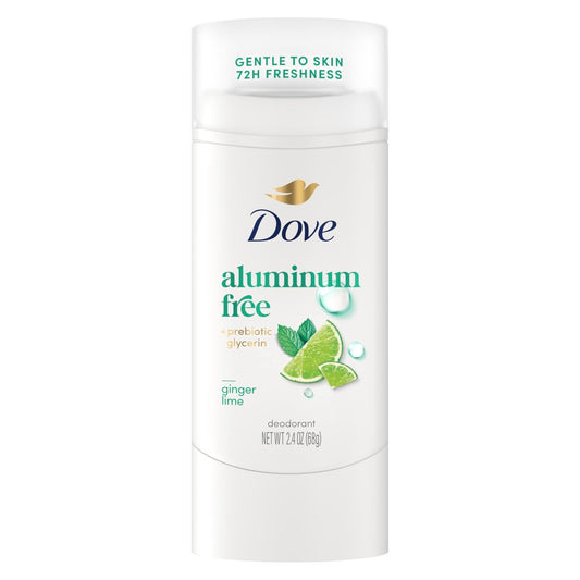 Dove Deodorant Stick Ginger Lime – 72 Hour Odor Protection, Aluminum Free, 2.4 oz