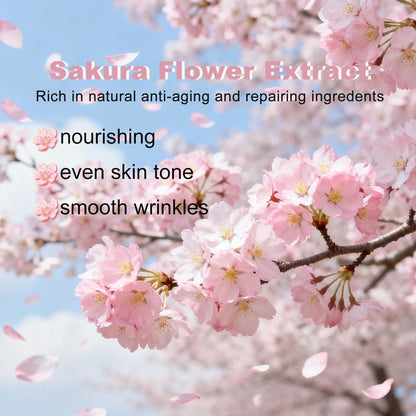 Sakura Skin Care Set - Christmas Birthday Gifts for Teen Girls, Skincare for Girls 10-12, Kids Skin Care Set Ages 8-12, Teens 10-12, Skin Care Kit for Women with Gua Sha (Blue, Travel Size) Avelisse