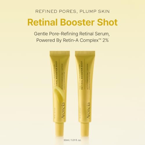 Arencia Retinal Booster Shot Serum - Firming Night Serum with Caffeine & Ectoin for Mature Skin, Pore Minimizing, Fine Lines & Wrinkles, Korean Skincare 30ml - görsel 4