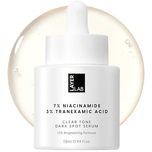 LAYERLAB Niacinamide 7% & Tranexamic Acid 3% Dark Spot Appearance Serum | 13% Radiance Complex Visibly Evens Skin Tone Look | Hydrating K-Beauty Skincare 0.94 fl.oz Avelisse