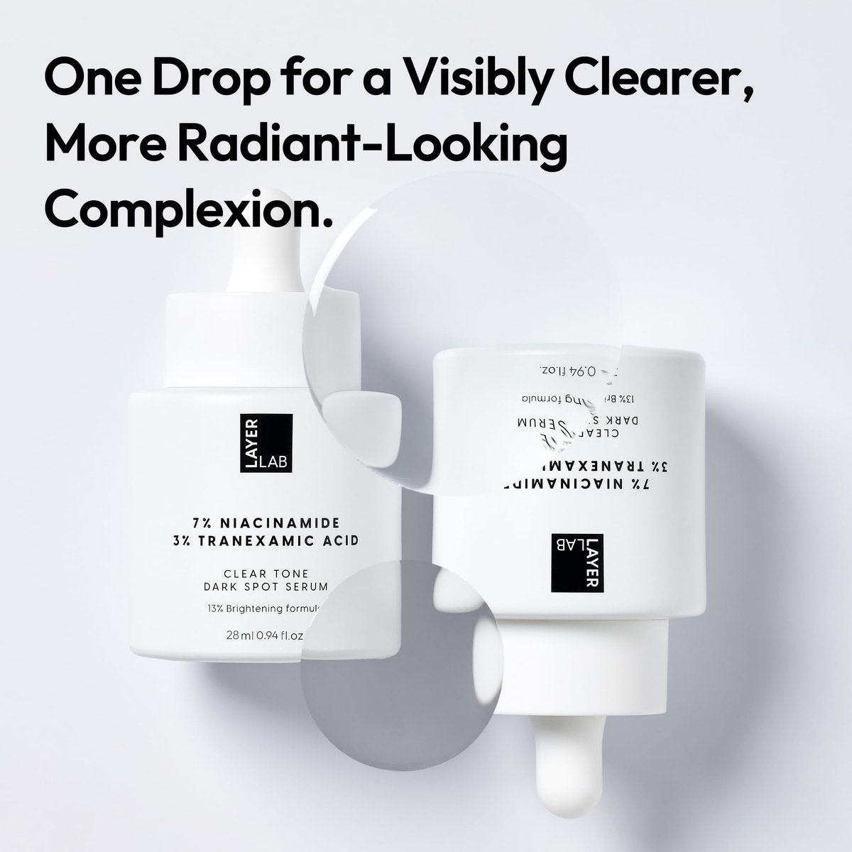 LAYERLAB Niacinamide 7% & Tranexamic Acid 3% Dark Spot Appearance Serum | 13% Radiance Complex Visibly Evens Skin Tone Look | Hydrating K-Beauty Skincare 0.94 fl.oz Avelisse