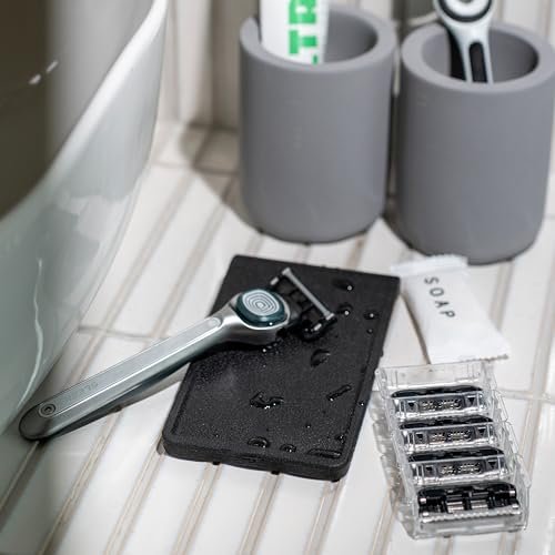 GALLINE Carbon Blade Saver Pad (Black Manner Upgrade Version) – Extends Razor Life up to 12x, Compatible with Gillette Multi-Blade Razors, Made in Korea - görsel 10