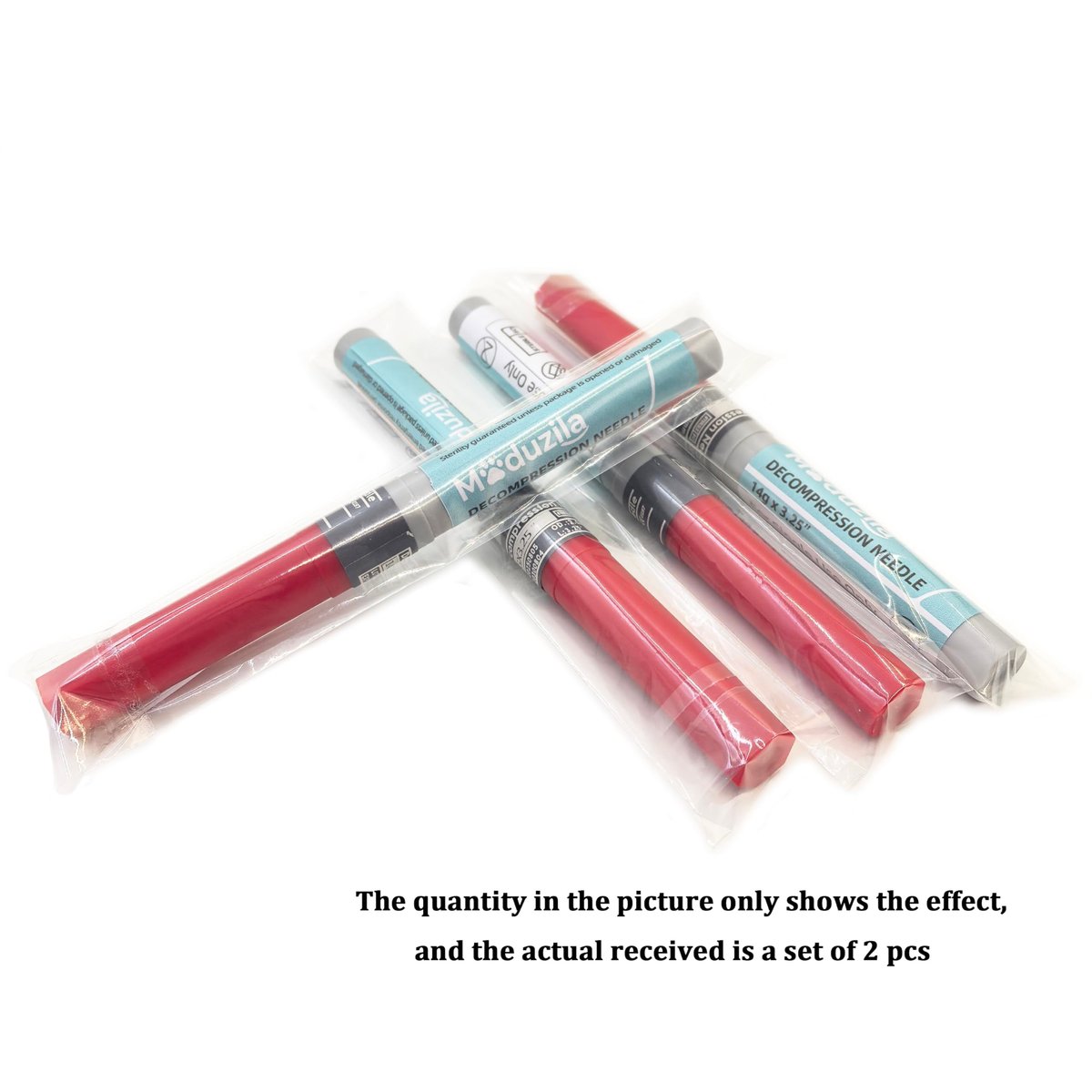 Moduzila Emergency Decompression Needles 14G – Lightweight First Aid Piercing Needles for Outdoor Exploration, Camping, Trekking (2-Pack) Avelisse