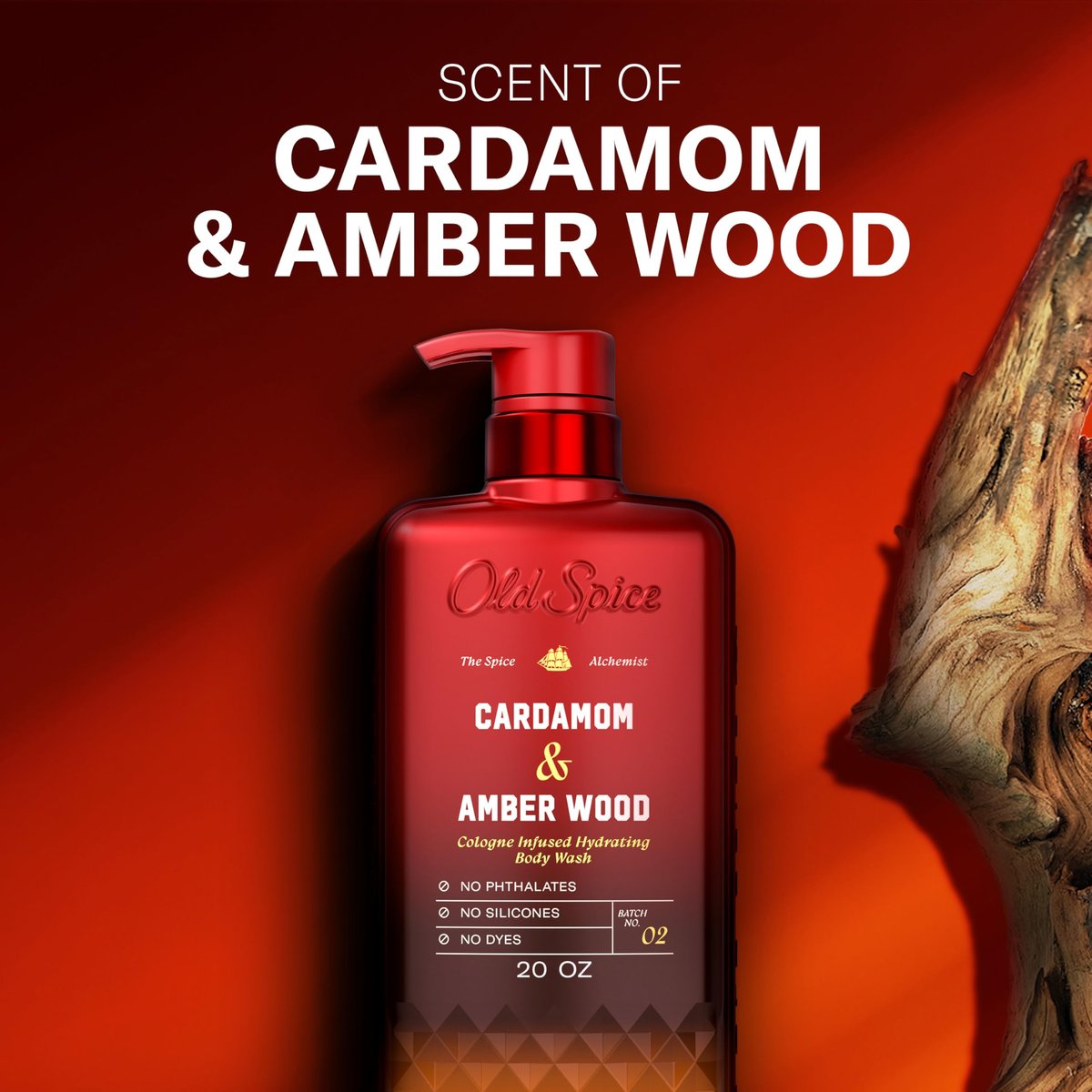 Old Spice Body Wash for Men, The Spice Alchemist Collection, 24/7 Cologne Infused Hydration, No Trade Off Formula, Cardamom + Amber Wood Scent, 20 oz - görsel 7
