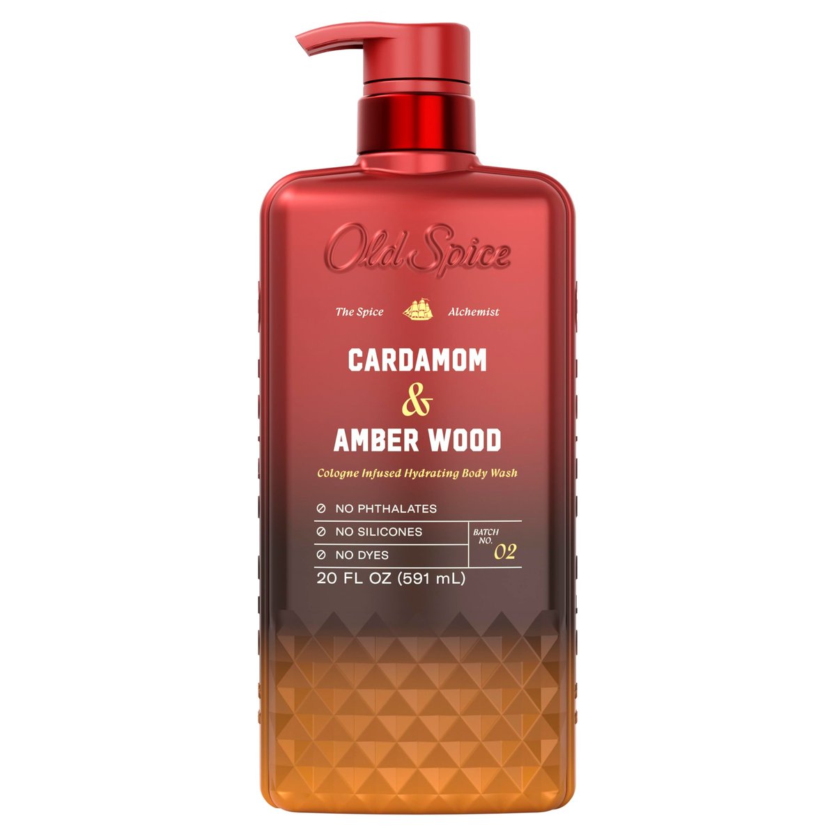 Old Spice Body Wash for Men, The Spice Alchemist Collection, 24/7 Cologne Infused Hydration, No Trade Off Formula, Cardamom + Amber Wood Scent, 20 oz - görsel 1