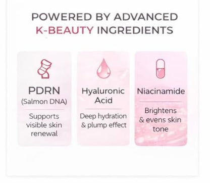 Salmon DNA Collagen Face Mask – Korean Hydrating & Firming Jelly Sheet Mask with Hyaluronic Acid – Anti-Aging, Brightening & Deep Moisture for Glowing Skin